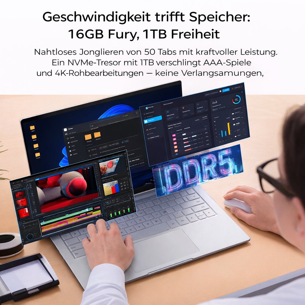 Ninkear S14 AMD Ryzen 7535HS 16GB 1TB Ultrabook - Ninkear Germany