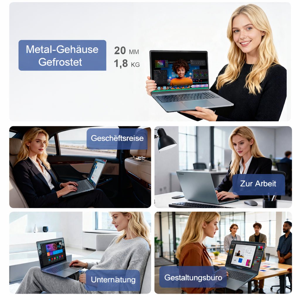 Ninkear N16 Pro Intel Core Ultra 5 125H 24GB 1TB Business Laptop - Ninkear Germany