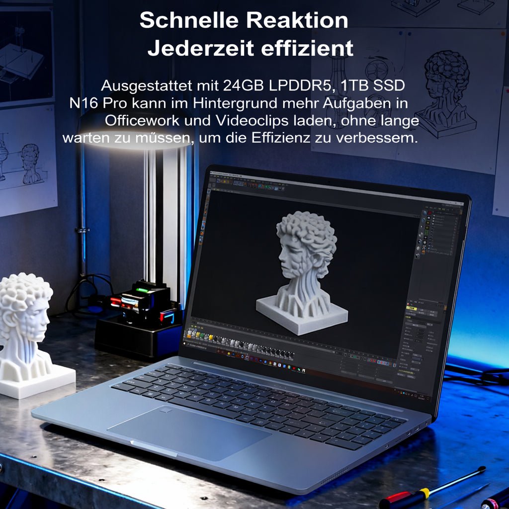 Ninkear N16 Pro Intel Core Ultra 5 125H 24GB 1TB Business Laptop - Ninkear Germany