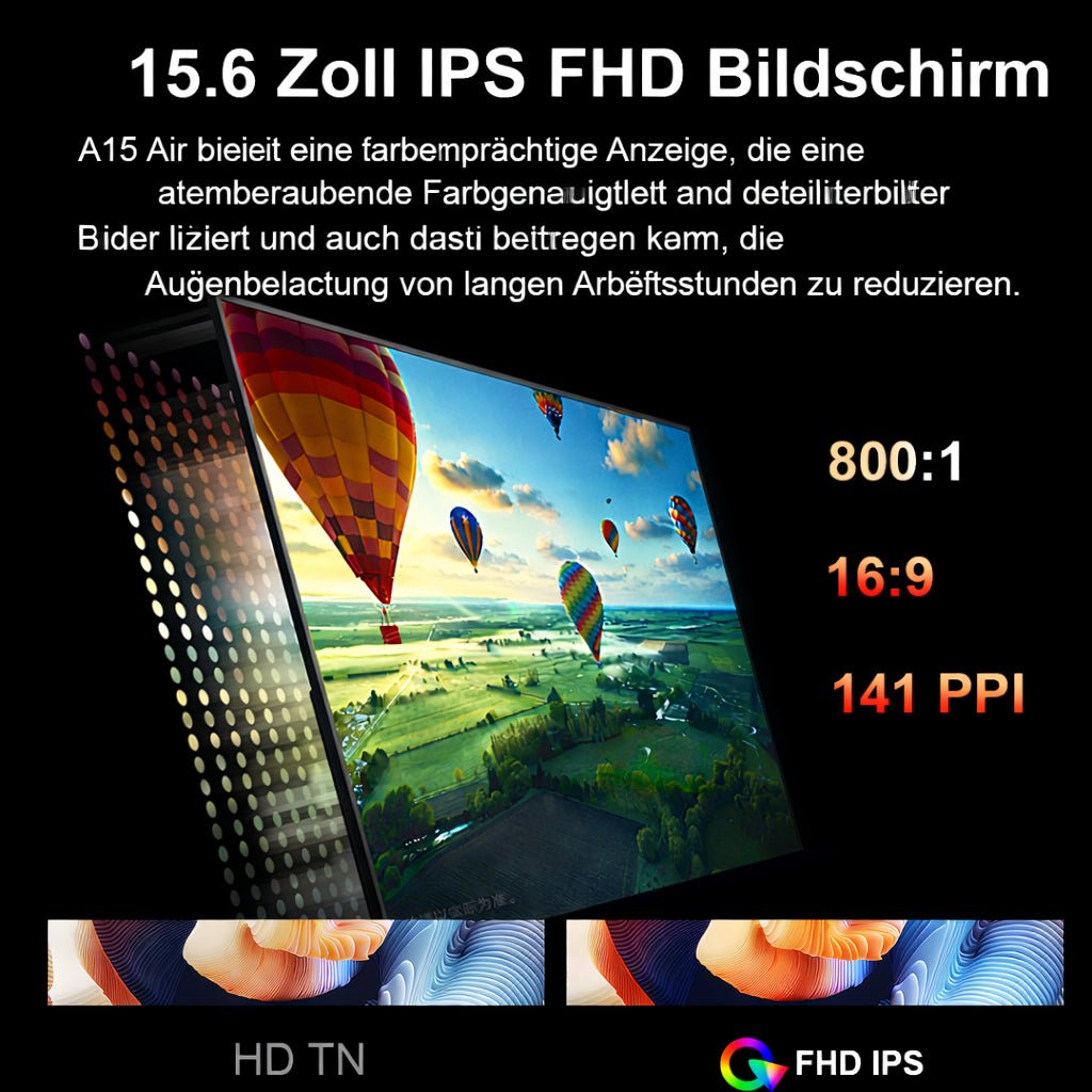 Ninkear A15 Air AMD Ryzen5 3500U 16GB 512GB Studenten Laptop - Ninkear Germany