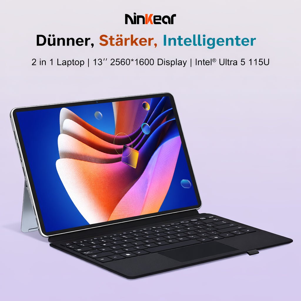 Ninkear S13 Intel Core Ultra 5 115U 2 in 1 Tablet Touch Screen Laptop - Ninkear Germany