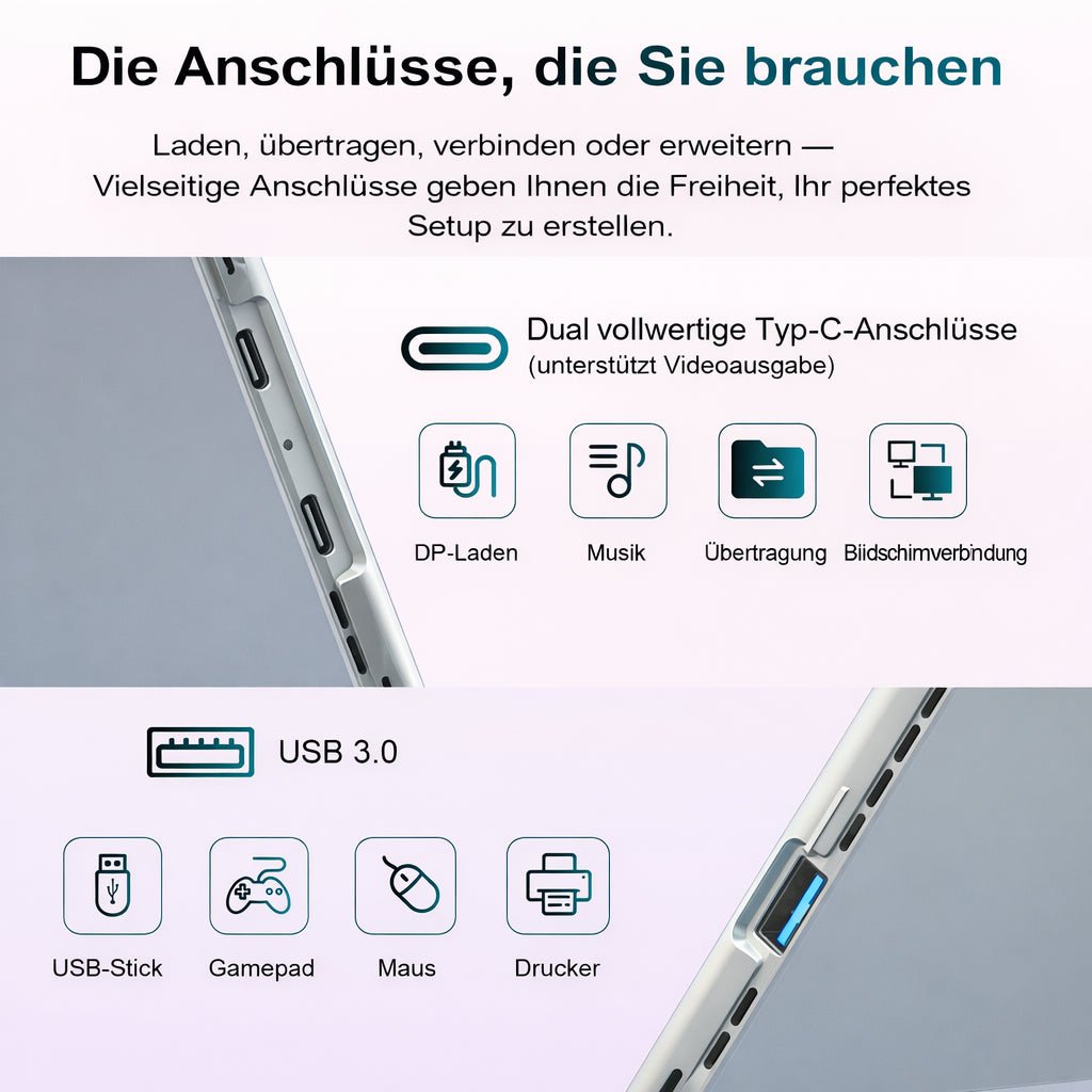 Ninkear S13 Intel Core Ultra 5 115U 2 in 1 Tablet Touch Screen Laptop - Ninkear Germany