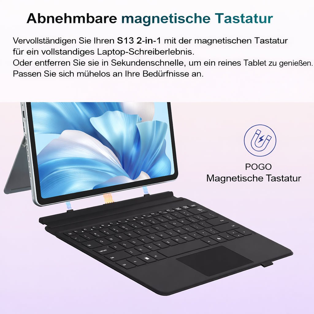 Ninkear S13 Intel Core Ultra 5 115U 2 in 1 Tablet Touch Screen Laptop - Ninkear Germany