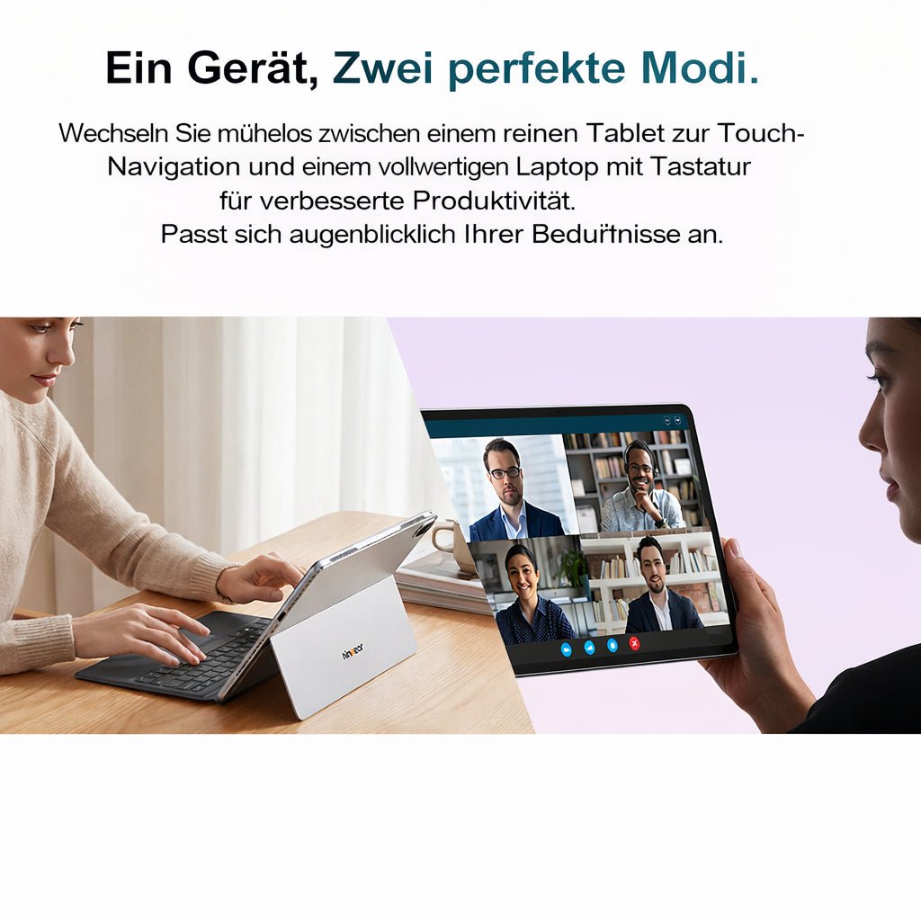 Ninkear S13 Intel Core Ultra 5 115U 2 in 1 Tablet Touch Screen Laptop - Ninkear Germany