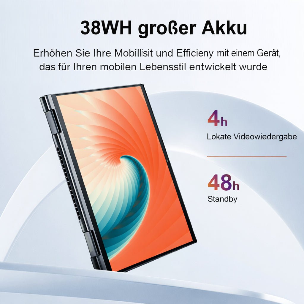 Ninkear YBOOK15 360° filp 2 in 1 Tablet Touch Screen Laptop - Ninkear Germany